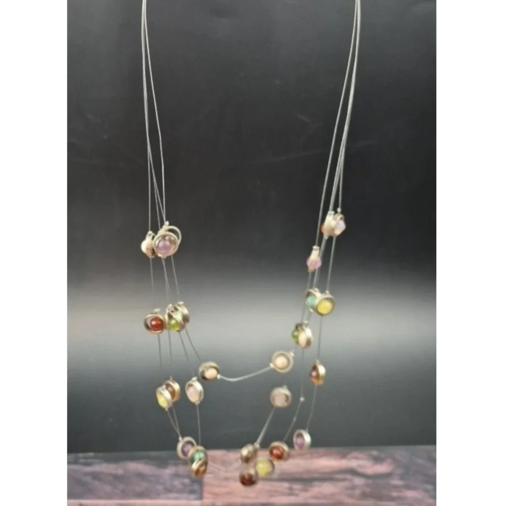 Vtg Coldwater Creek‎ Beaded Multistrand Necklace 19–21
